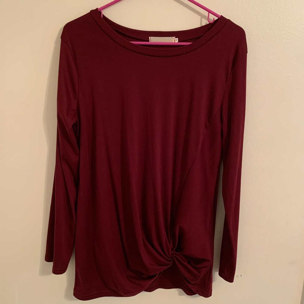 Genhoo Twist Knot Top Size S, Never Worn!